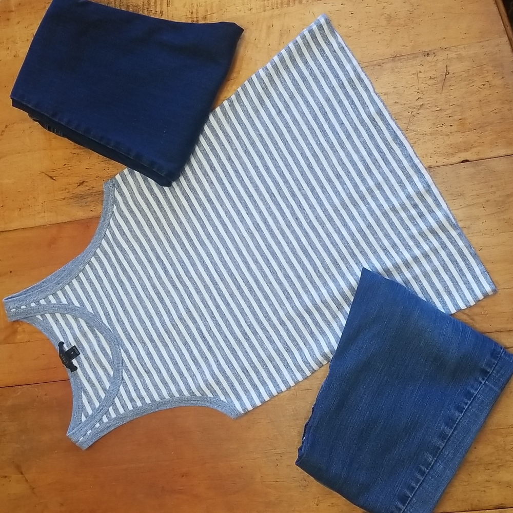 J. Crew Stripped Tank Top Size S